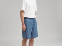 Шорты прямого кроя со льном