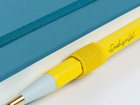 Ручка шариковая Leuchtturm Drehgriffel Nr. 1, голубой камень, чернила в комплекте, королевский синий