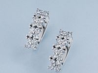 Серьги из белого золота с бриллиантами э4701сг07173700