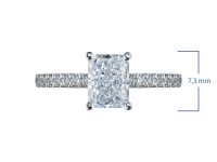 Кольцо из белого золота э4712кц10220617