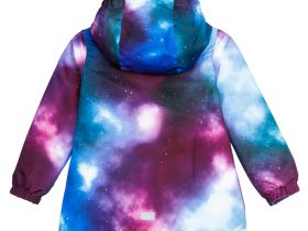 Куртка текстильная с полиуретановым покрытием для девочек (ветровка)