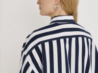 Рубашка изо льна с вискозой, Синий