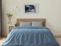 Постельное белье Gustavo, голубое