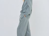 Прямые брюки со стрелками, Серый