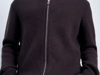 Кардиган на молнии с воротником-стойкой