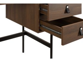 Письменный стол Хейден 120x60 Древесный темный/Черный