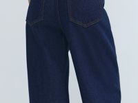 Джинсы Barrel с высокой посадкой, Синий