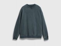 Свитшот с эффектом стирки, Зеленый