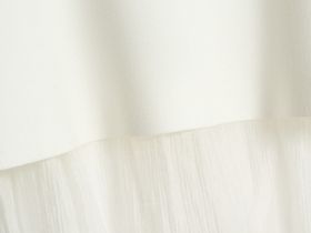 Двуслойная юбка с полупрозрачным подолом, Белый