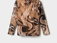 Фуфайка трикотажная для девочек (футболка с длинными рукавами)