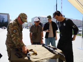 На главной площади Якутска чествовали ветеранов боевых действий