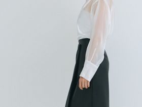 Юбка миди из искусственной кожи, Черный