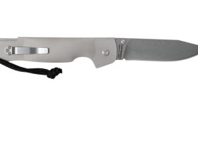 Нож складной Cold Steel Pocket Bushman, сталь 4116, рукоять нержавеющая сталь, серебристый