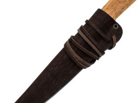 Походный нож Северный средний, сталь 65Х13, карельская береза с цветной вставкой