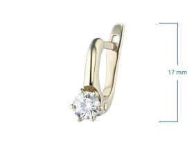 Серьги из желтого золота с бриллиантами э0301сг08070700