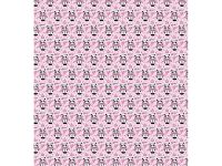 Упаковочная бумага глянцевая MESHU "PandaGift_Pink" 70*100 см, 90 г