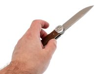 Складной нож Перемен Мысь SW, сталь 8Cr14MoV, рукоять FRN, коричневый