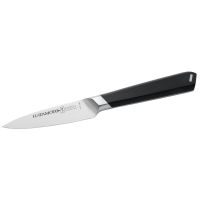 Кухонный нож для чистки овощей и фруктов Hatamoto Kaizen HVT-020, 9.7 см, сталь AUS-8, рукоять ABS-пластик, черный