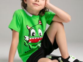 Комплект трикотажный для мальчиков: фуфайка (футболка), шорты