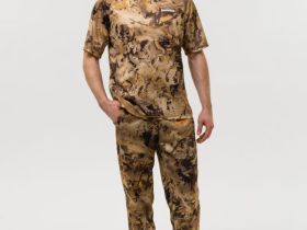 Футболка Remington Moisture Removal Yellow Waterfowl Honeycombs — влагоотводящая, UPF50+