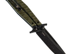 Нож-бабочка (балисонг) НОКС Финка Б Black, сталь D2, рукоять G10