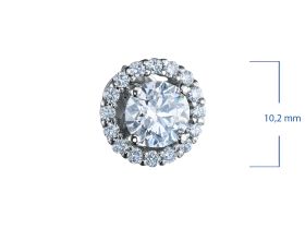 Пусеты из белого золота э4012пс10220106_white