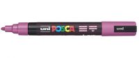 Маркер UNI "POSCA" PC-5M, 1,8-2,5 мм, наконечник пулевидный, цвет малиновый