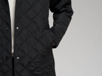 Стеганое пальто с искусственным утеплителем