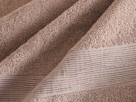 Полотенце махровое Piega, бежевое