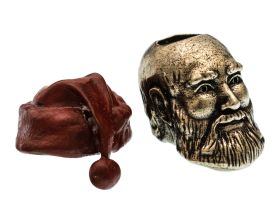 Бусина для темляка "Дед Мороз", латунь