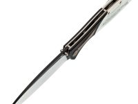 Складной нож Reptilian Корюшка-03, сталь VG-10, рукоять White G10