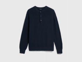 Джемпер из текстурной пряжи, Синий