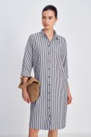 Платье-рубашка женское из хлопка