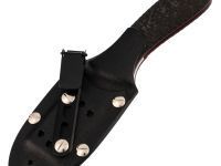 Нож 520, сталь M390, рукоять карбон, красный