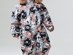 Комбинезон детский текстильный с полиуретановым покрытием для девочек