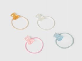 Набор резинок для волос для девочек, 4 шт., Мультицвет