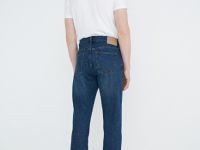 Базовые зауженные джинсы, Синий