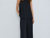 Сатиновый топ, Черный