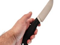 Шкуросъёмный нож Град Горький Охотник, сталь VG-10, рукоять черная микарта