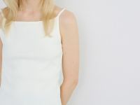 Майка из вискозы, Белый