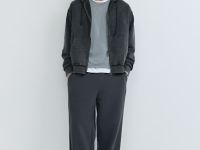 Толстовка на молнии, Серый