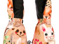 Варежки текстильные для девочек