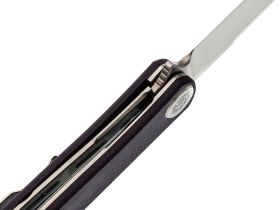 Складной нож Dr.Tech W3896GP, сталь D2, рукоять G10, фиолетовый