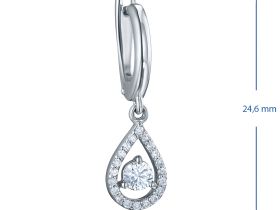 Серьги из белого золота с бриллиантами э4701сг06162800