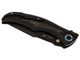Складной нож WE Knife Tighe Down Tanto, сталь M390, рукоять титан/карбон, черный