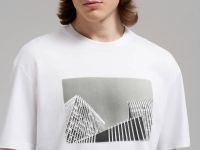 Свободная футболка comfort fit из хлопкового джерси