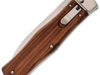 Выкидной нож Mikov Predator, сталь 420, рукоять палисандр, клипса