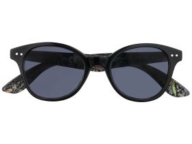 Очки солнцезащитные ZIPPO, женские, черные, оправа из поликарбоната, серые линзы