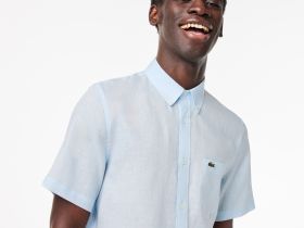 Мужская льняная рубашка Lacoste