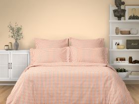 Постельное белье полукомплект Vichy, терракота
